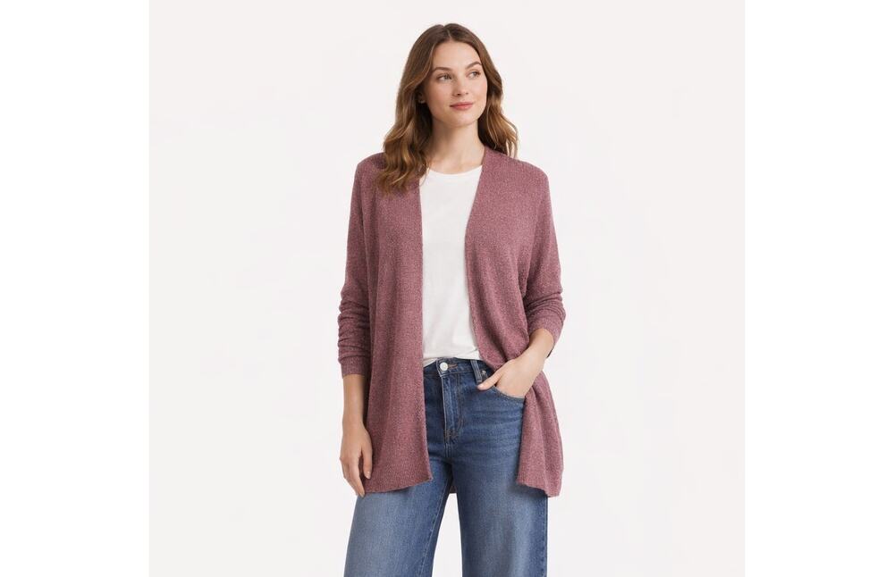 Womens Urban Outfitters Cardigan Sz Large BDG Ivy Cotton Blend Maroon Open Front